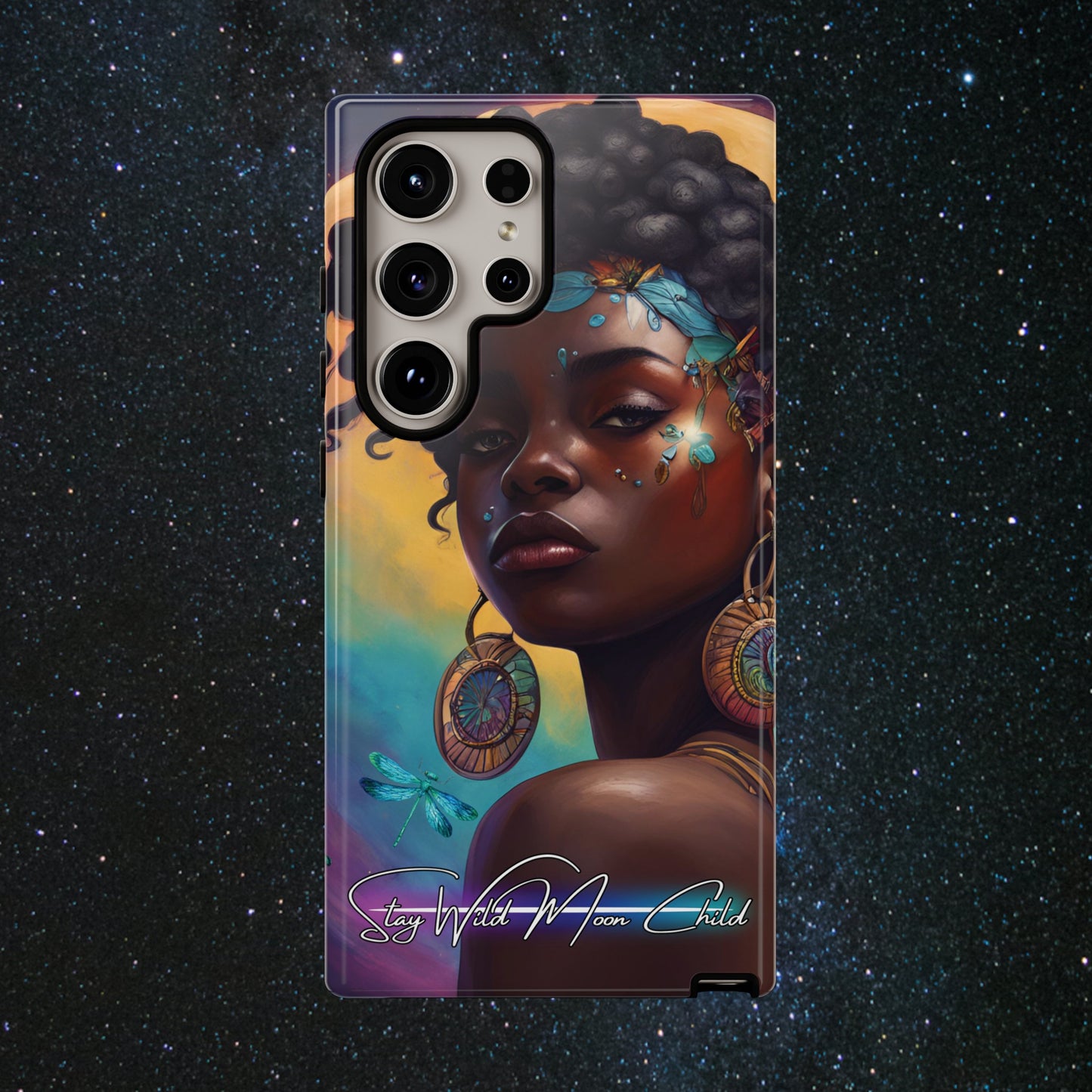 Stay Wild Moon Child - Noir Luminex Phone Case