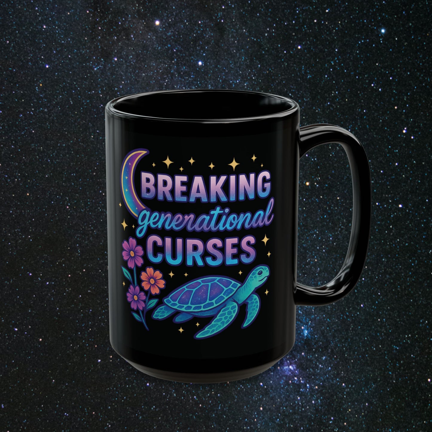 Serenity Black Mug