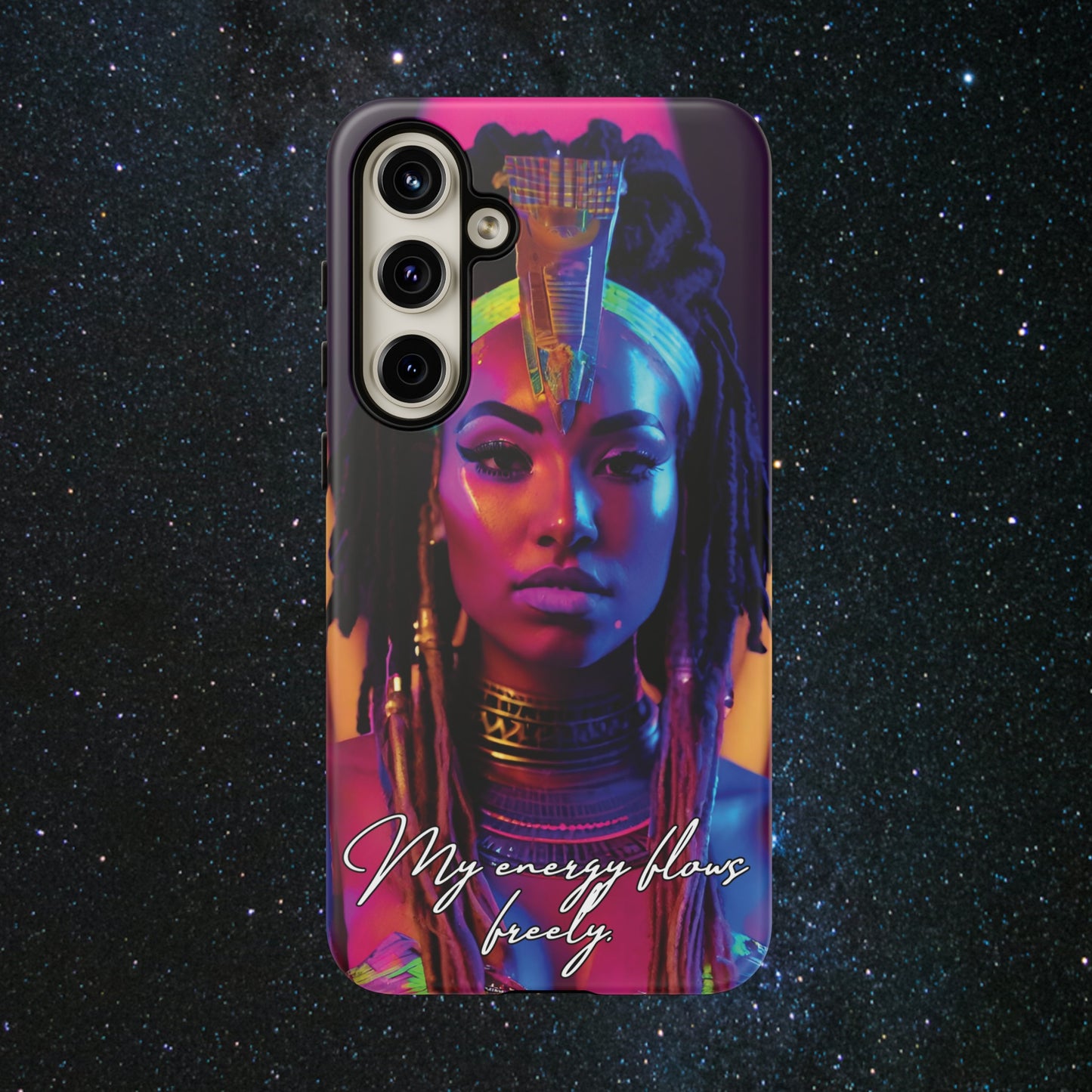 'Neon Goddess' Everflow Luminex Phone Case