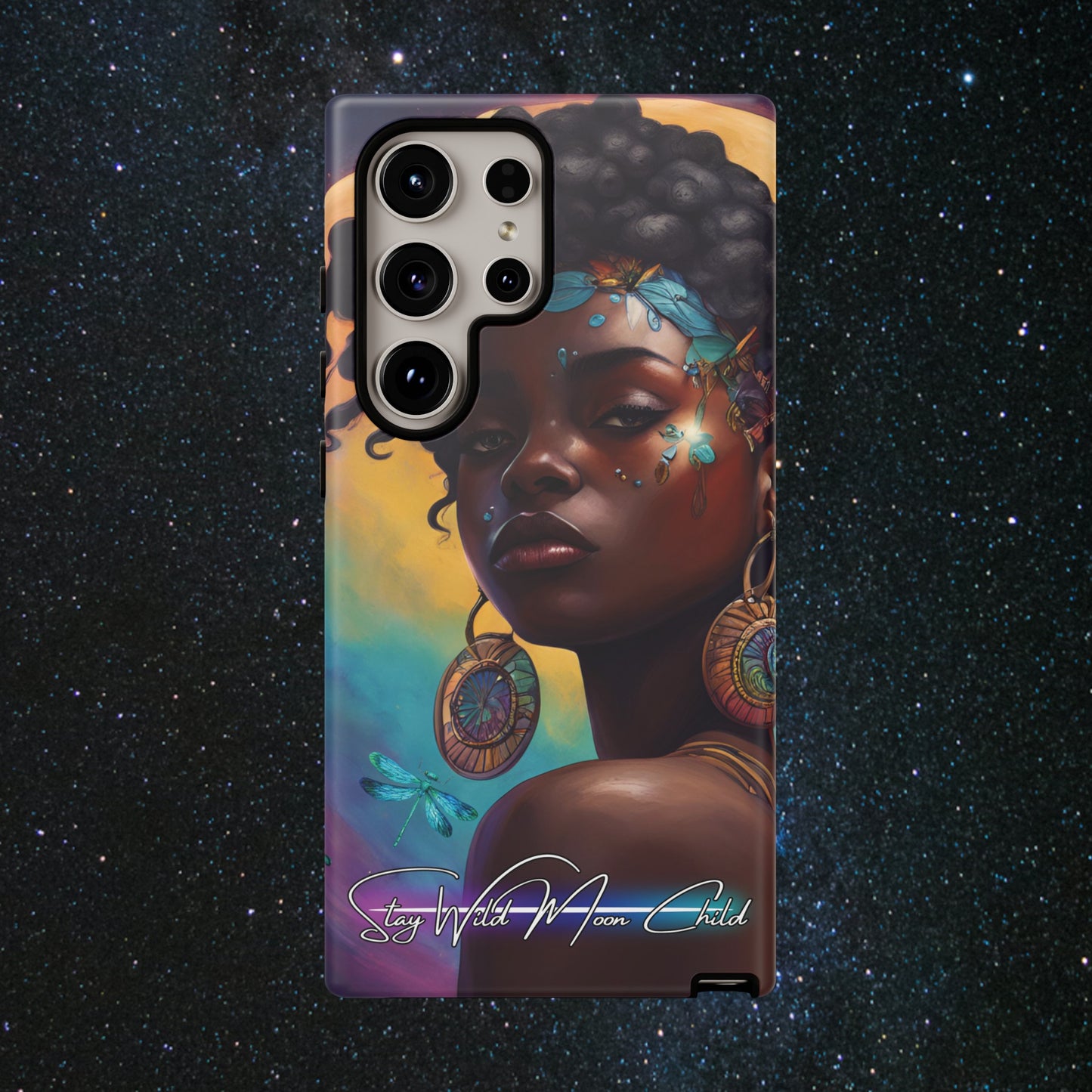 Stay Wild Moon Child - Noir Luminex Phone Case