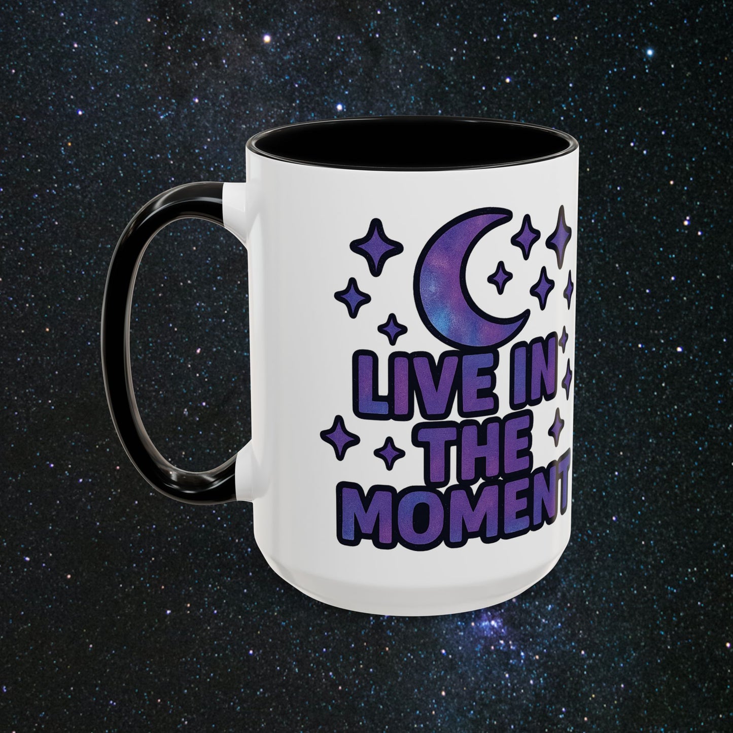 Live In The Moment Accent Coffee Mug