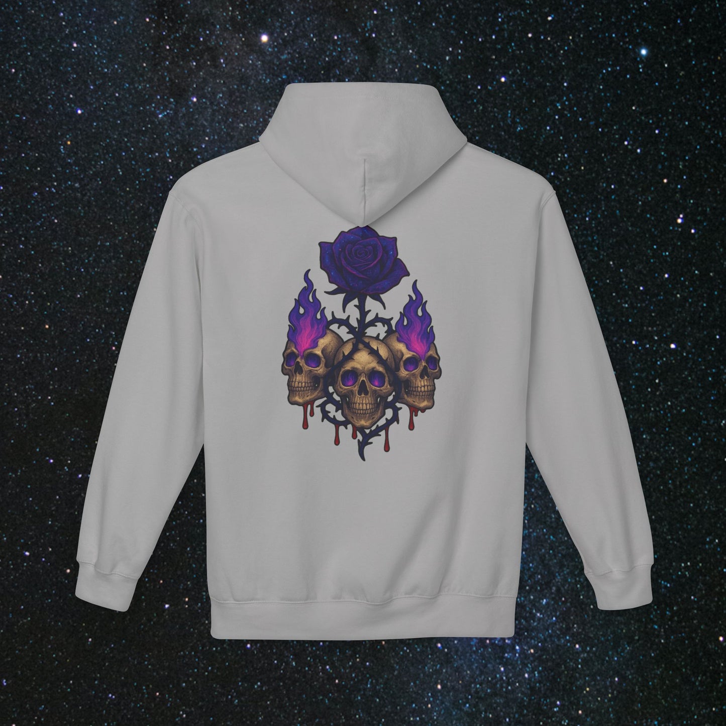 Ethereal Skull & Rose Hoodie