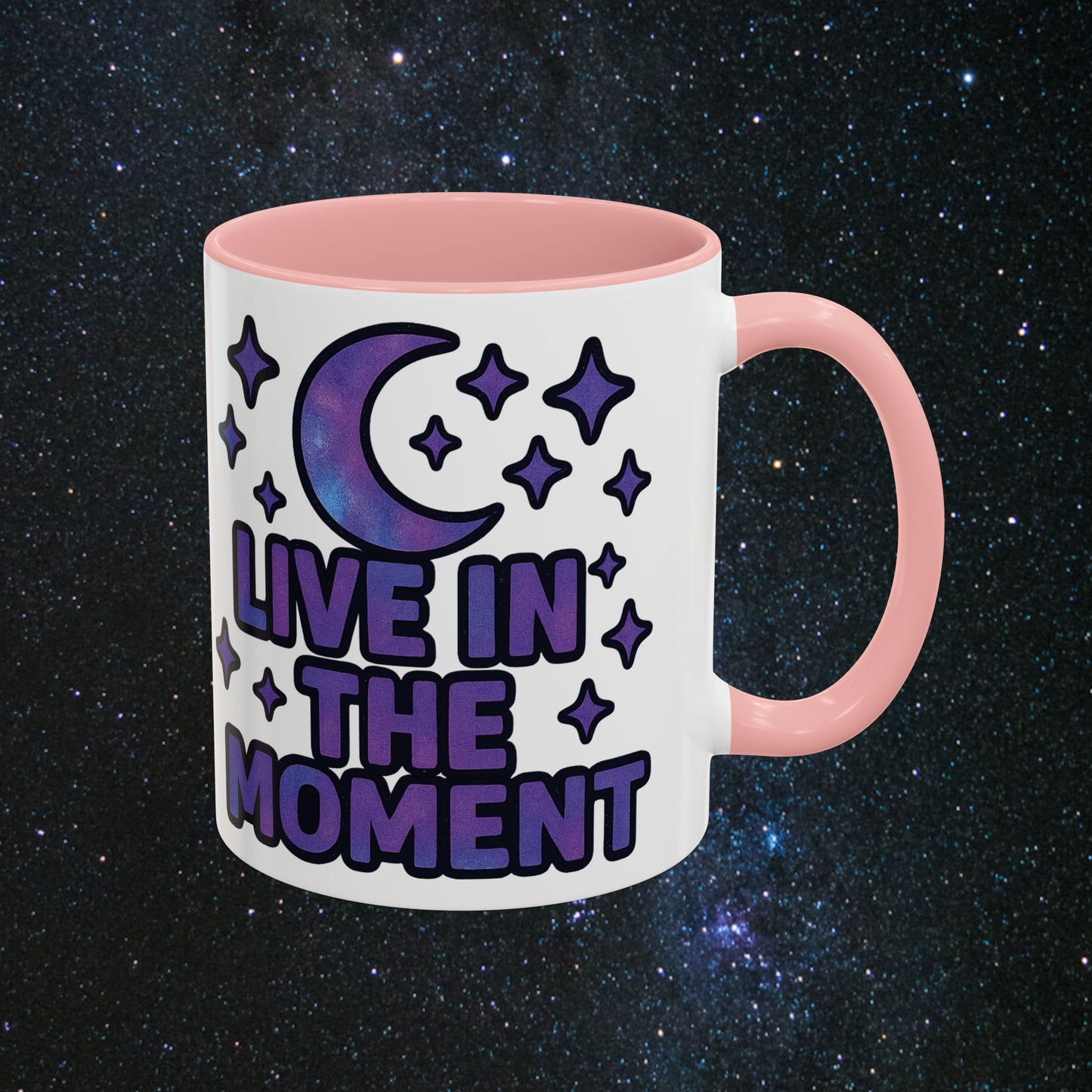 Live In The Moment Accent Coffee Mug