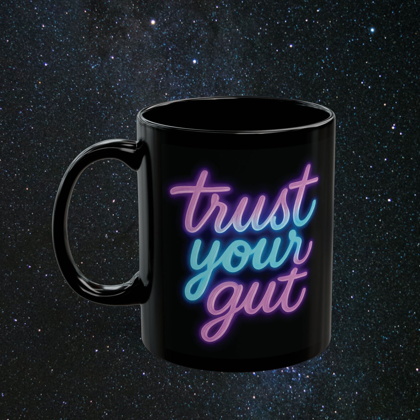 'Intuition' Black Mug
