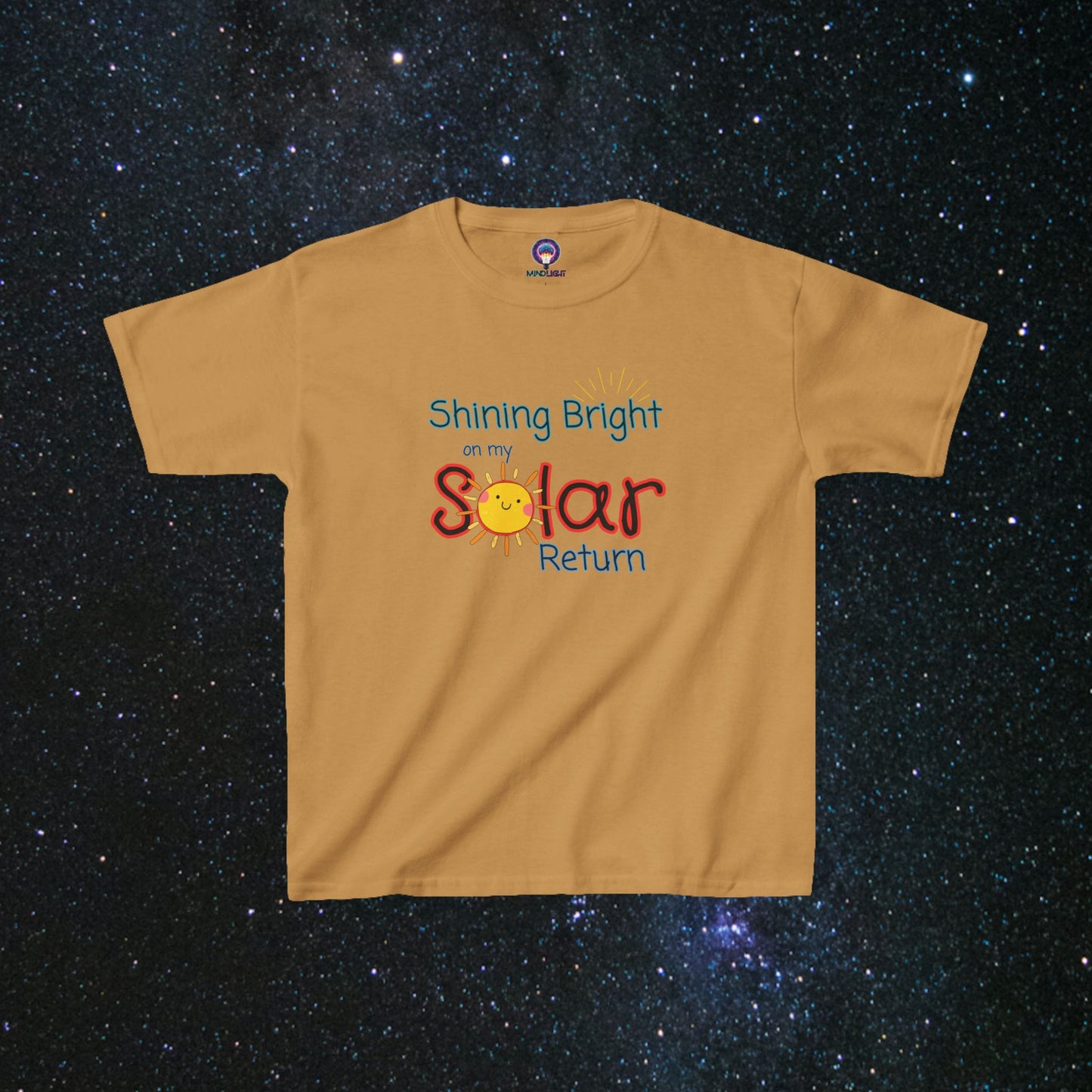 Shining Bright On My Solar Return Kids Tee
