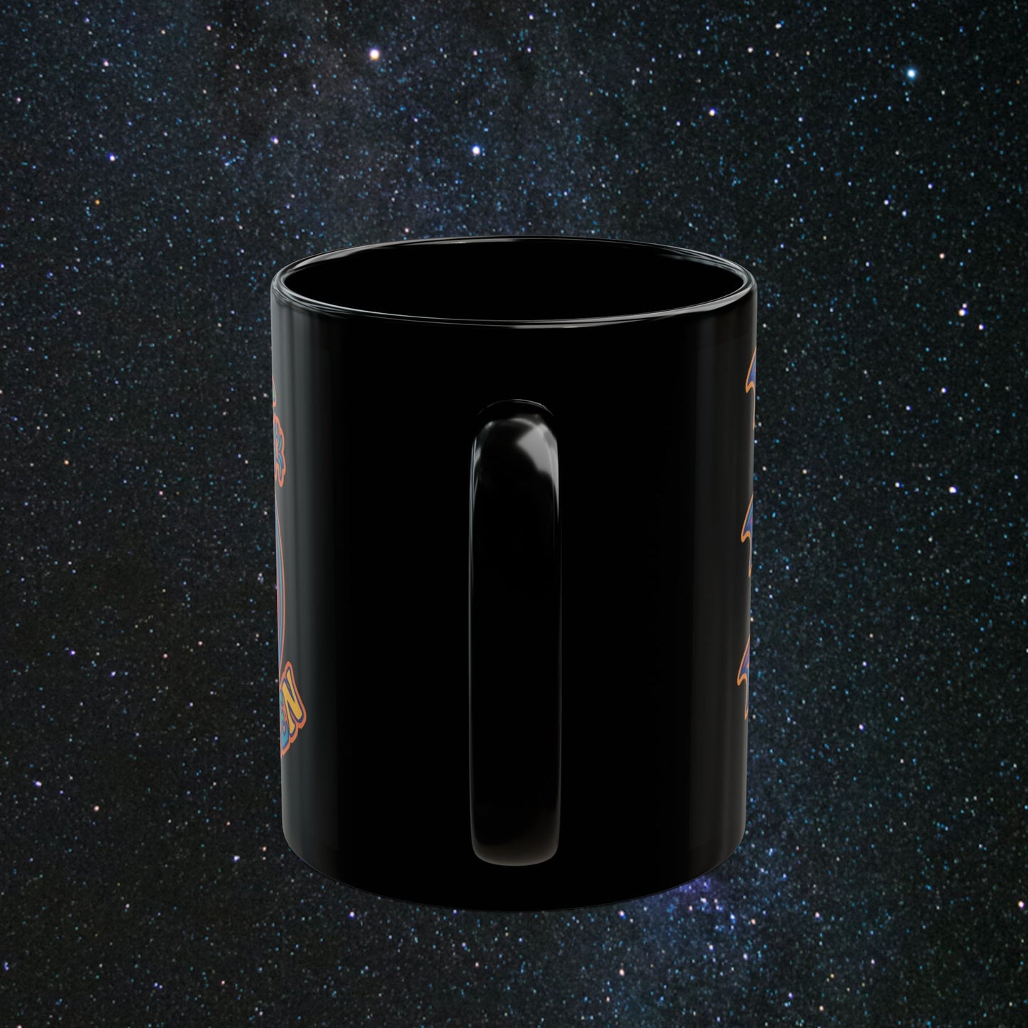 Psychedelic Halloween Black Mug
