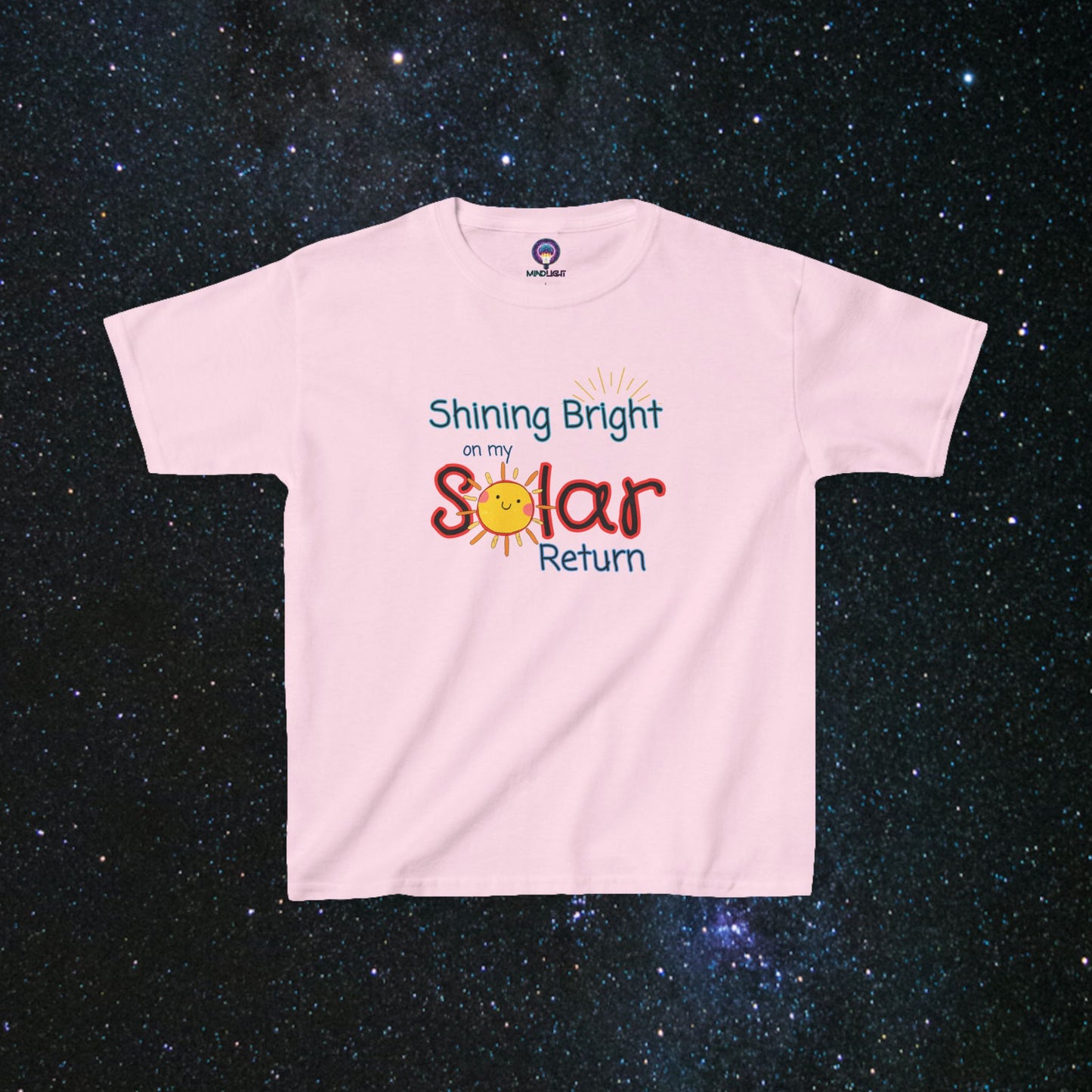Shining Bright On My Solar Return Kids Tee