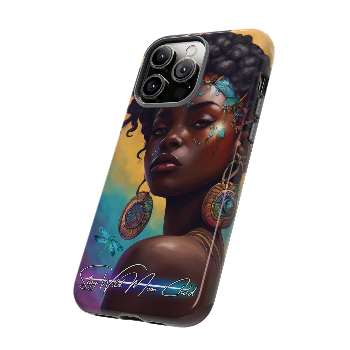 Stay Wild Moon Child - Noir Luminex Phone Case