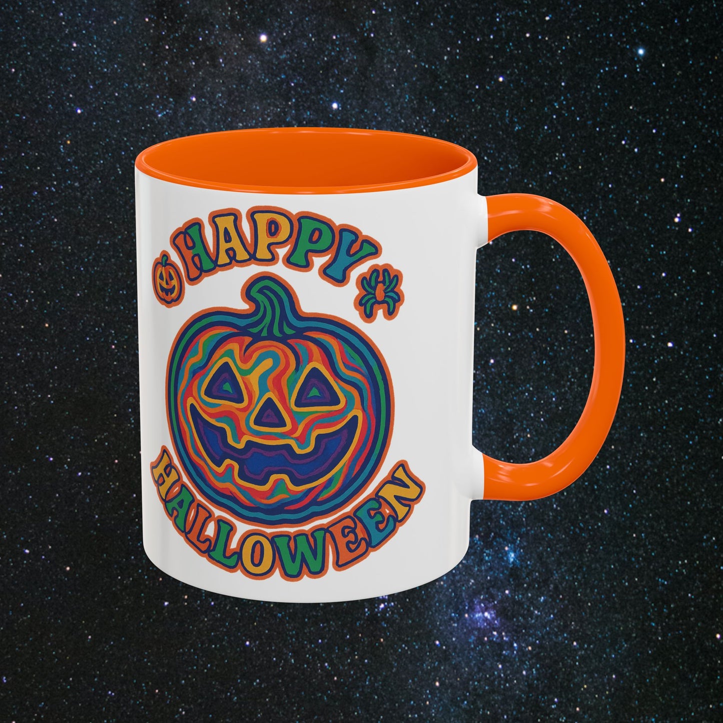 Psychedelic Halloween Accent Coffee Mug