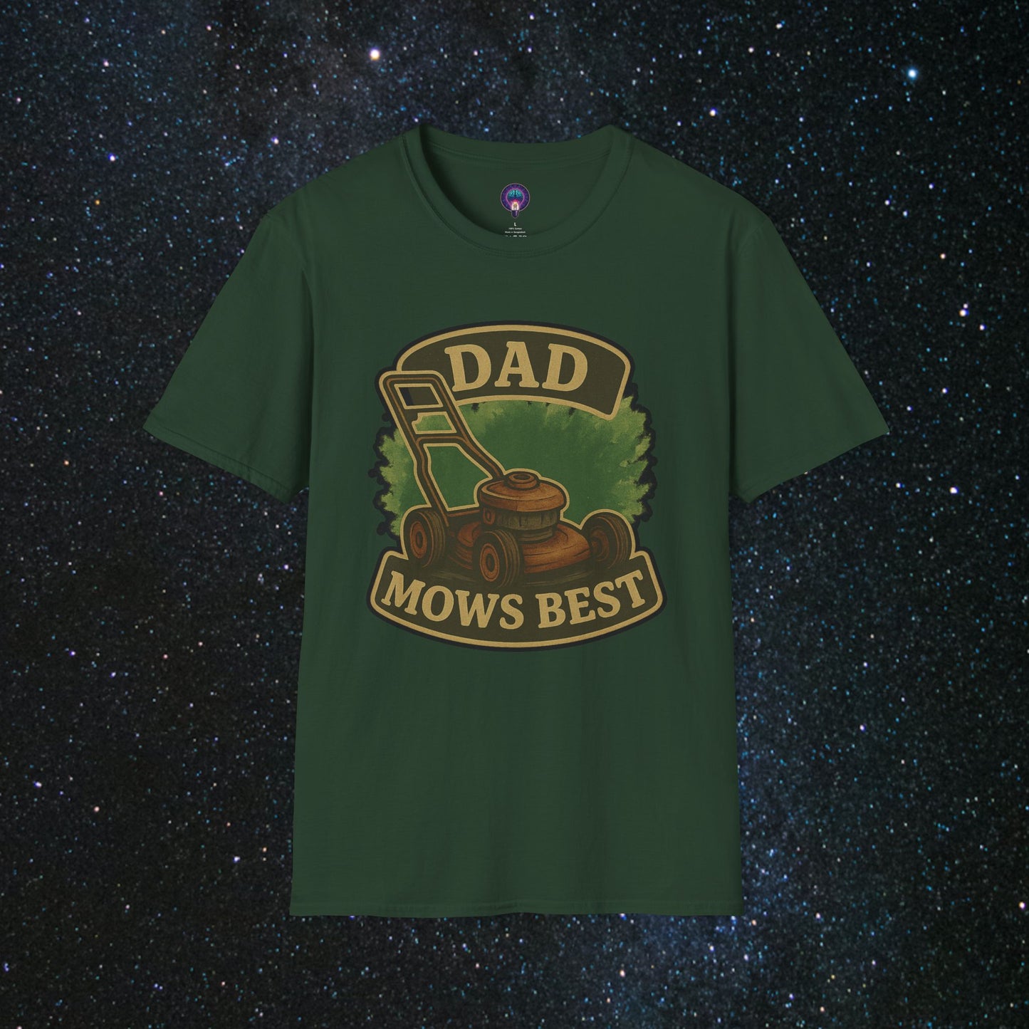 Dad Mows Best Softstyle T-Shirt