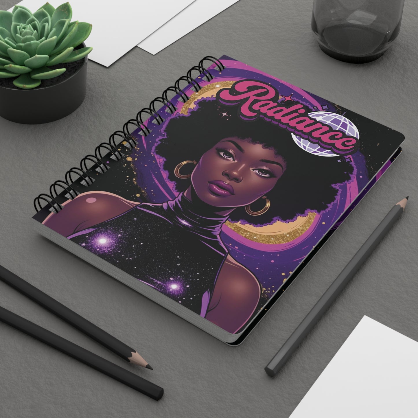 Cosmic Radiance Spiral Notebook