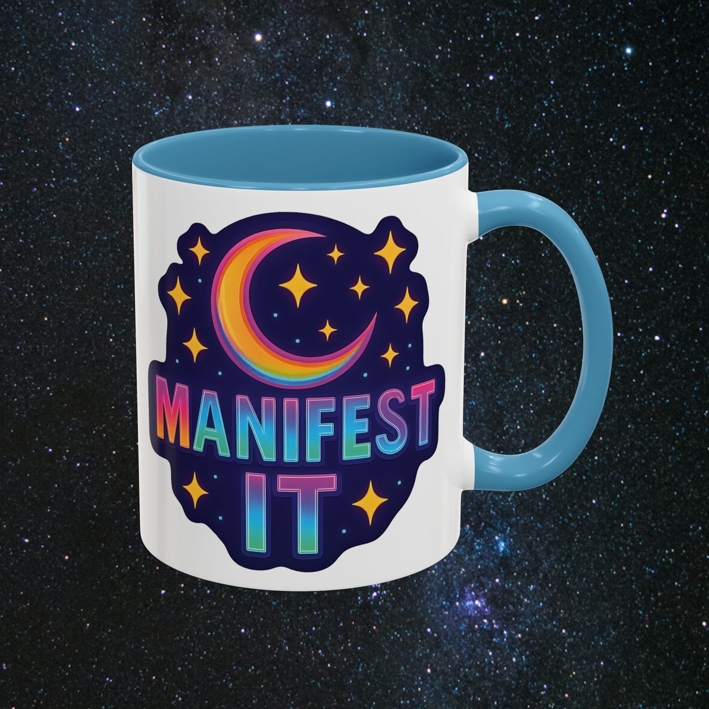 Manifest It Accent Coffee Mug