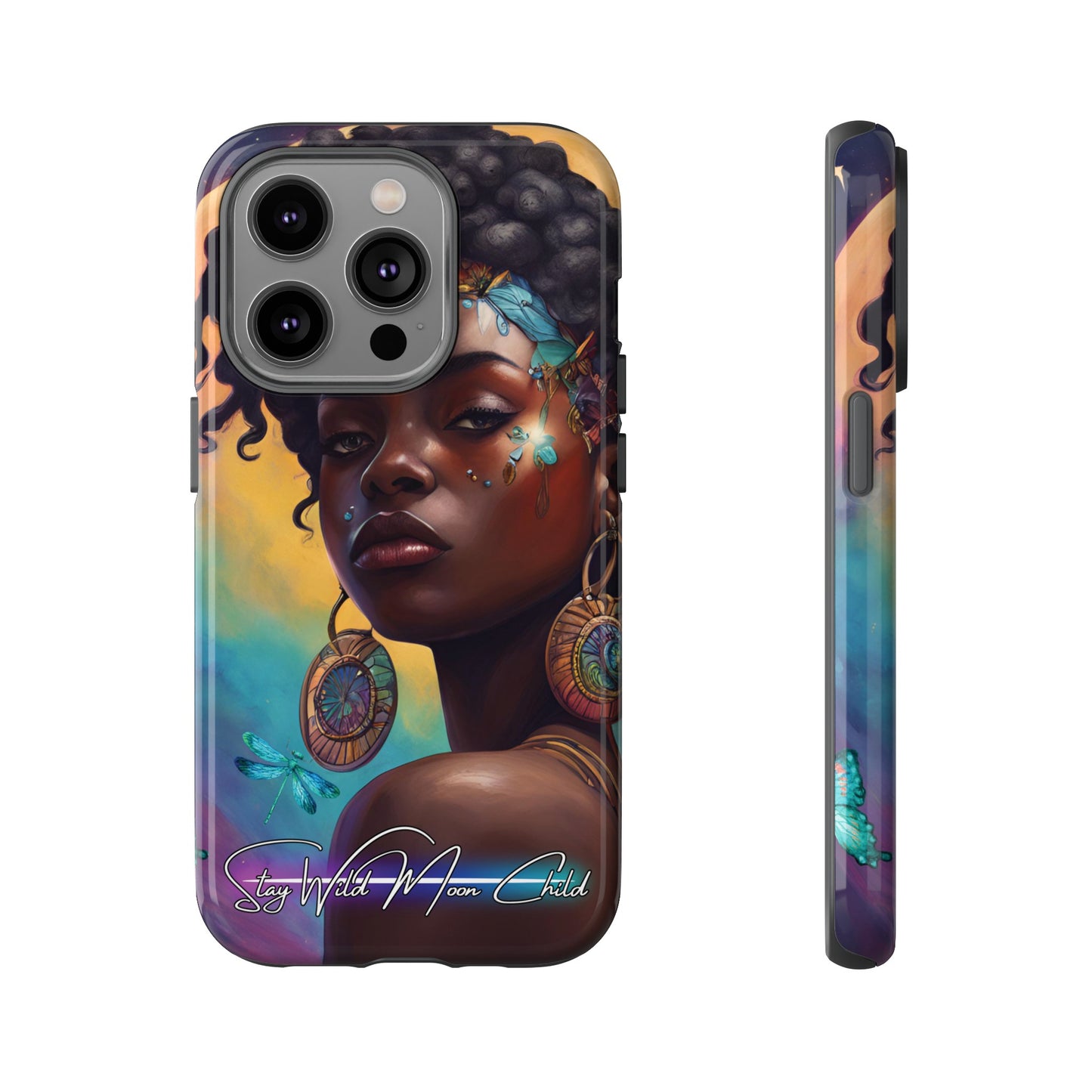 Stay Wild Moon Child - Noir Luminex Phone Case