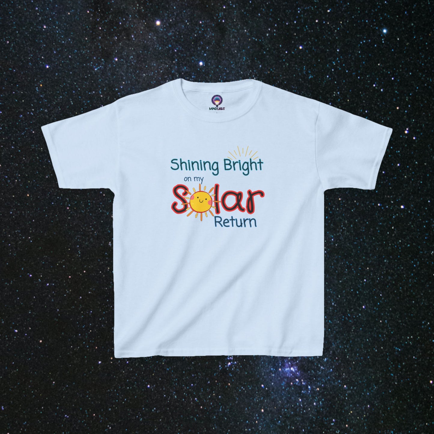 Shining Bright On My Solar Return Kids Tee