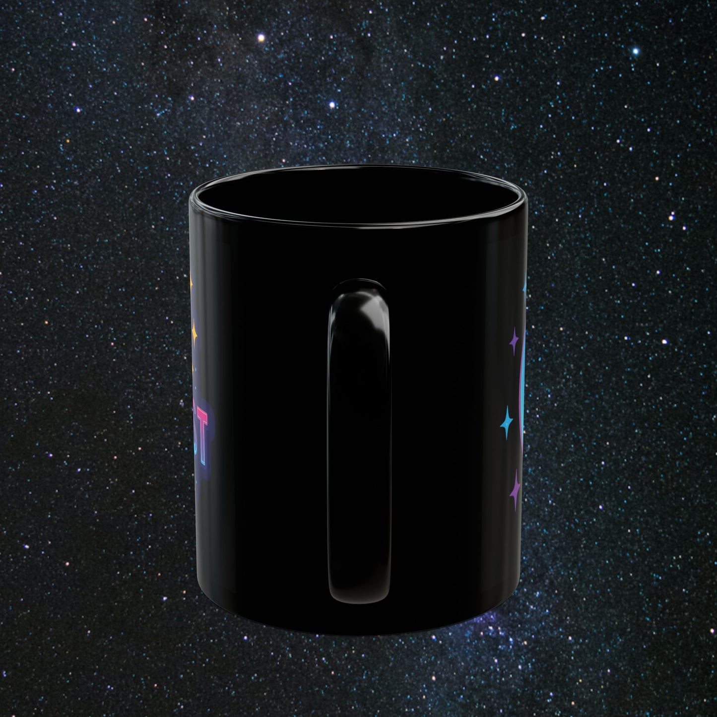Manifest It Black Mug