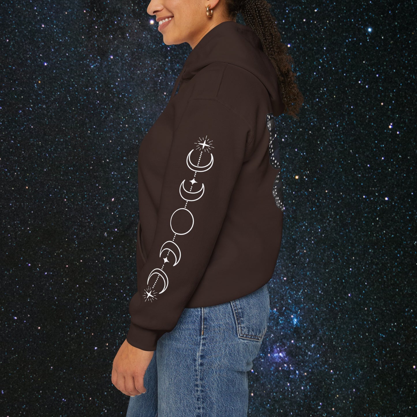 Chrysalis Women's Pullover Hoodie - MindLight Apparel - Chrysalis Women's Pullover Hoodie - Dark Chocolate - S -