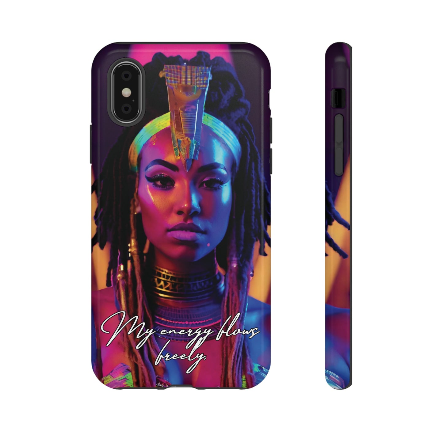 'Neon Goddess' Everflow Luminex Phone Case