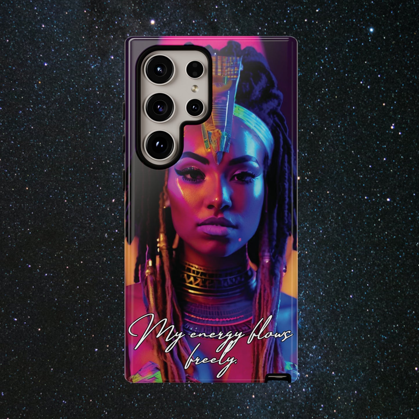 'Neon Goddess' Everflow Luminex Phone Case