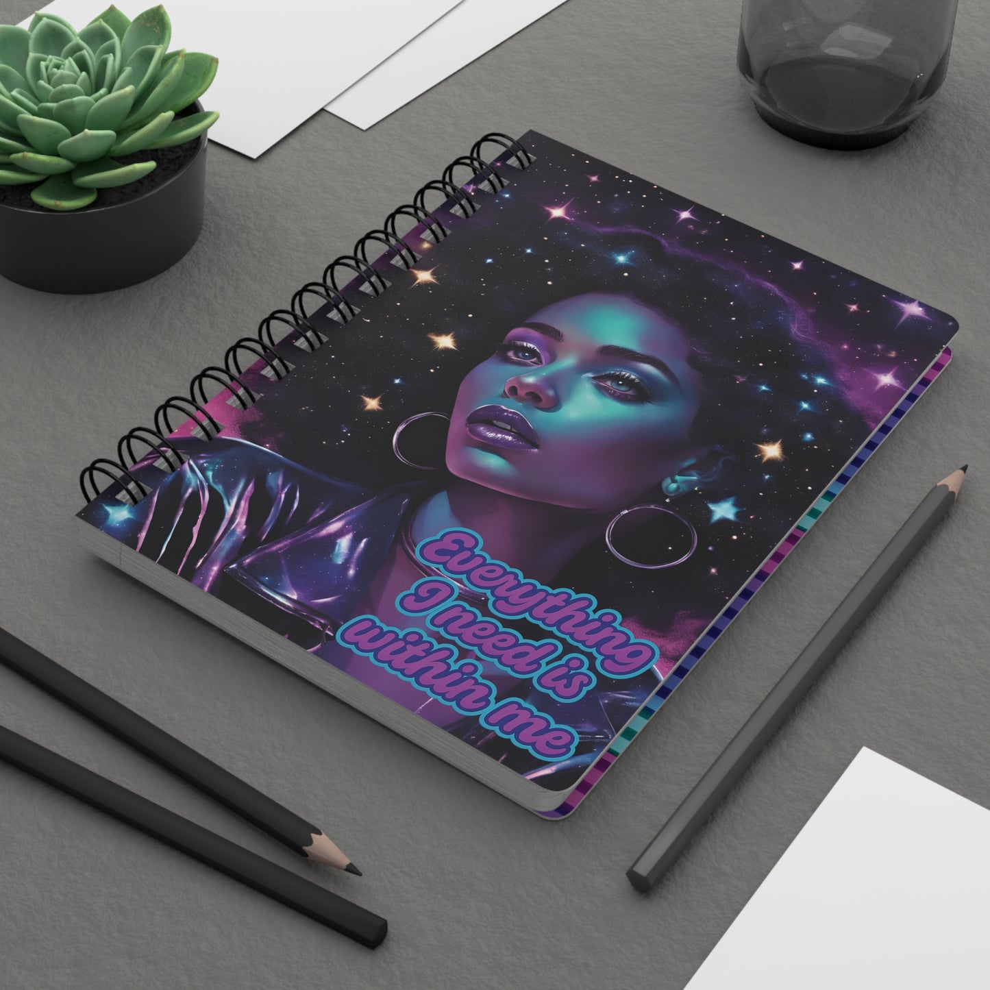 Retro Radiance Spiral Notebook