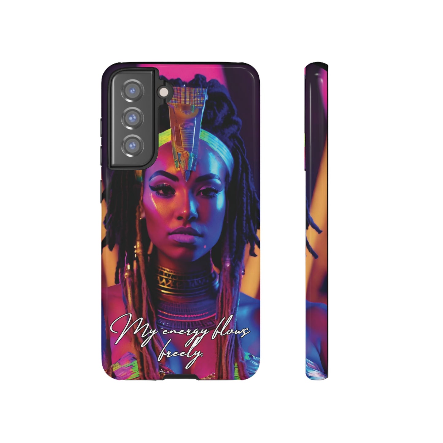 'Neon Goddess' Everflow Luminex Phone Case
