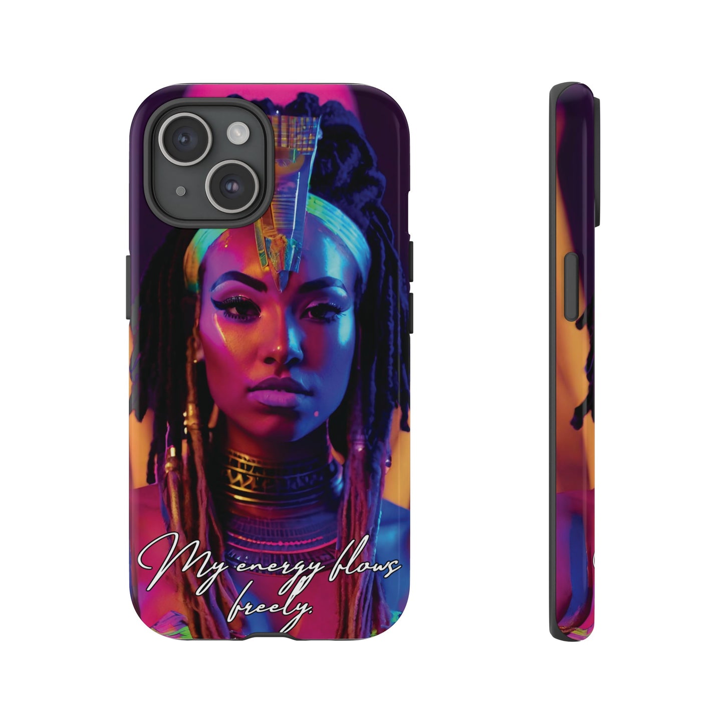 'Neon Goddess' Everflow Luminex Phone Case