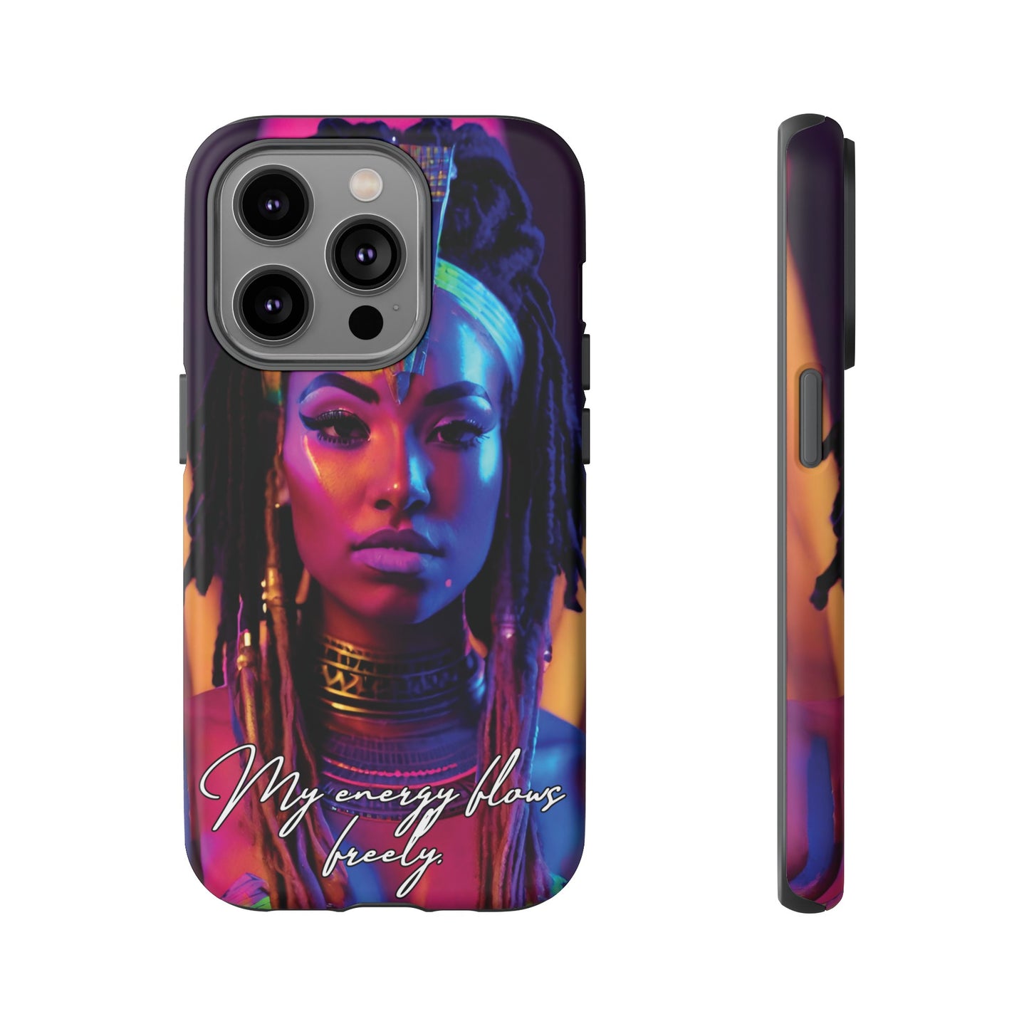 'Neon Goddess' Everflow Luminex Phone Case