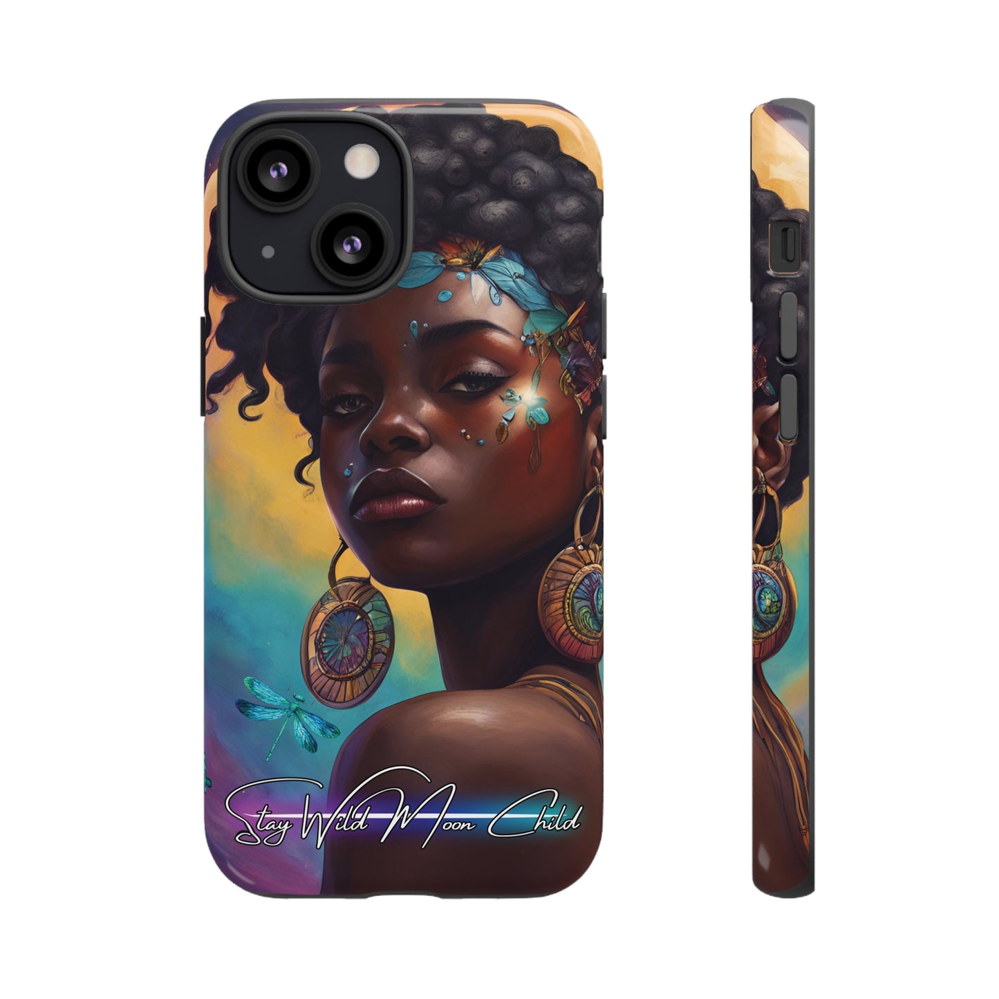 Stay Wild Moon Child - Noir Luminex Phone Case