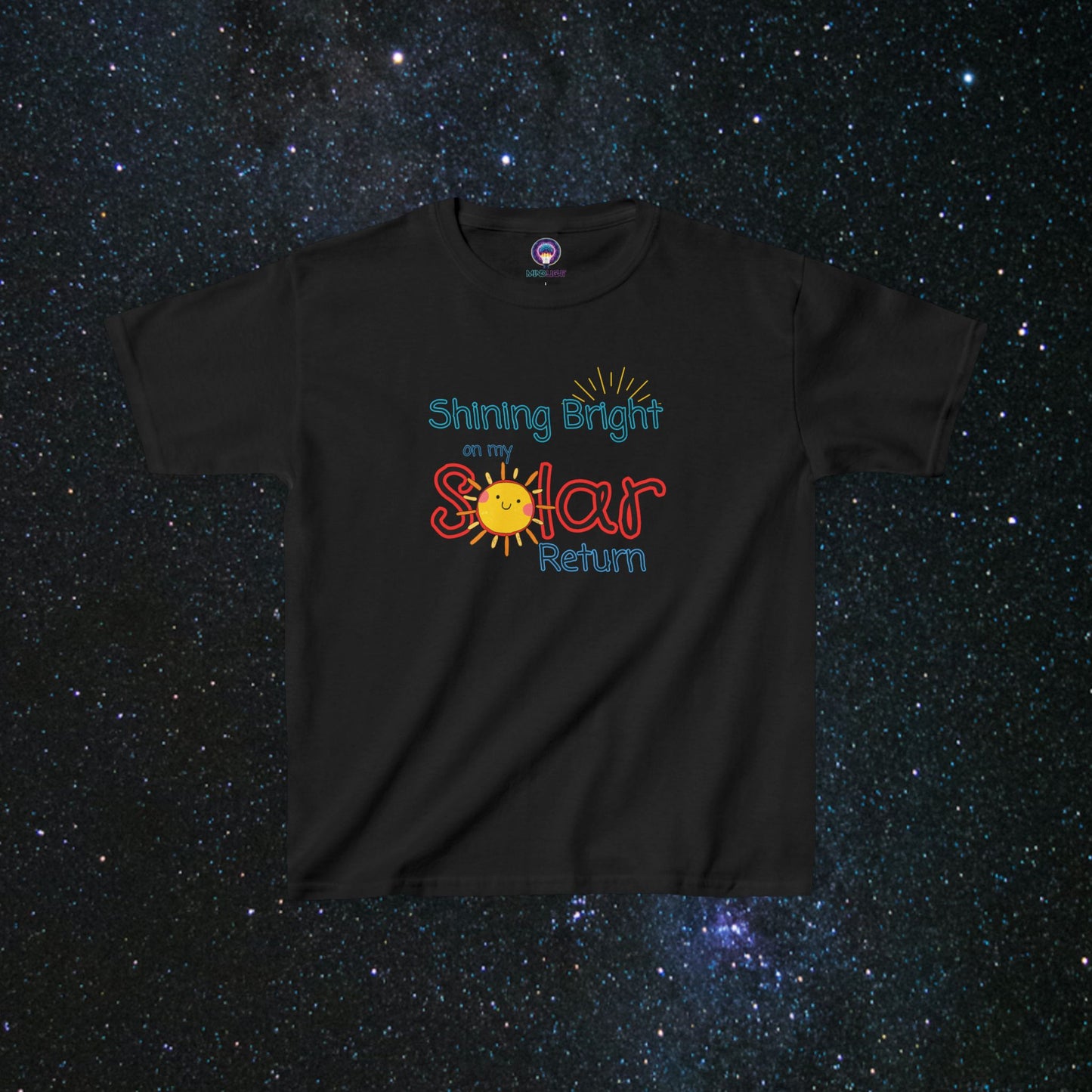 Shining Bright On My Solar Return Kids Tee