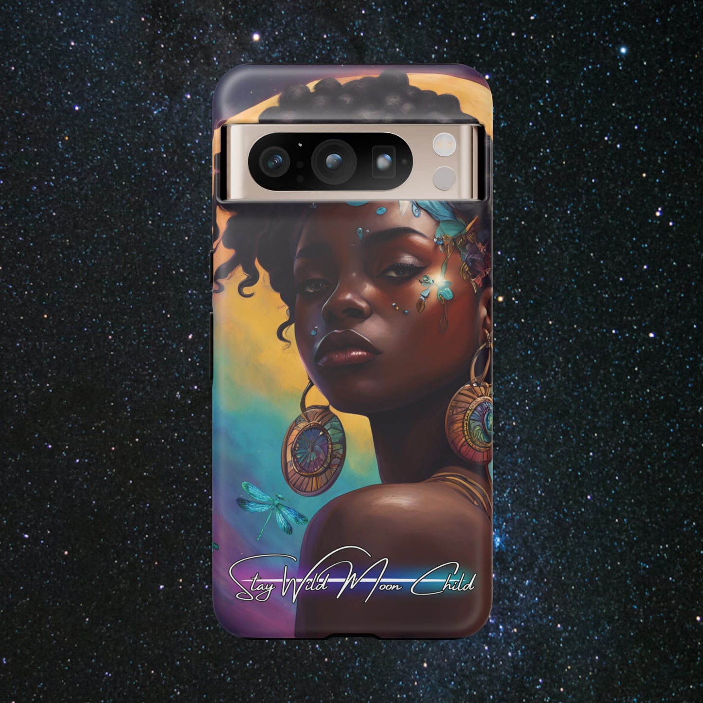 Stay Wild Moon Child - Noir Luminex Phone Case