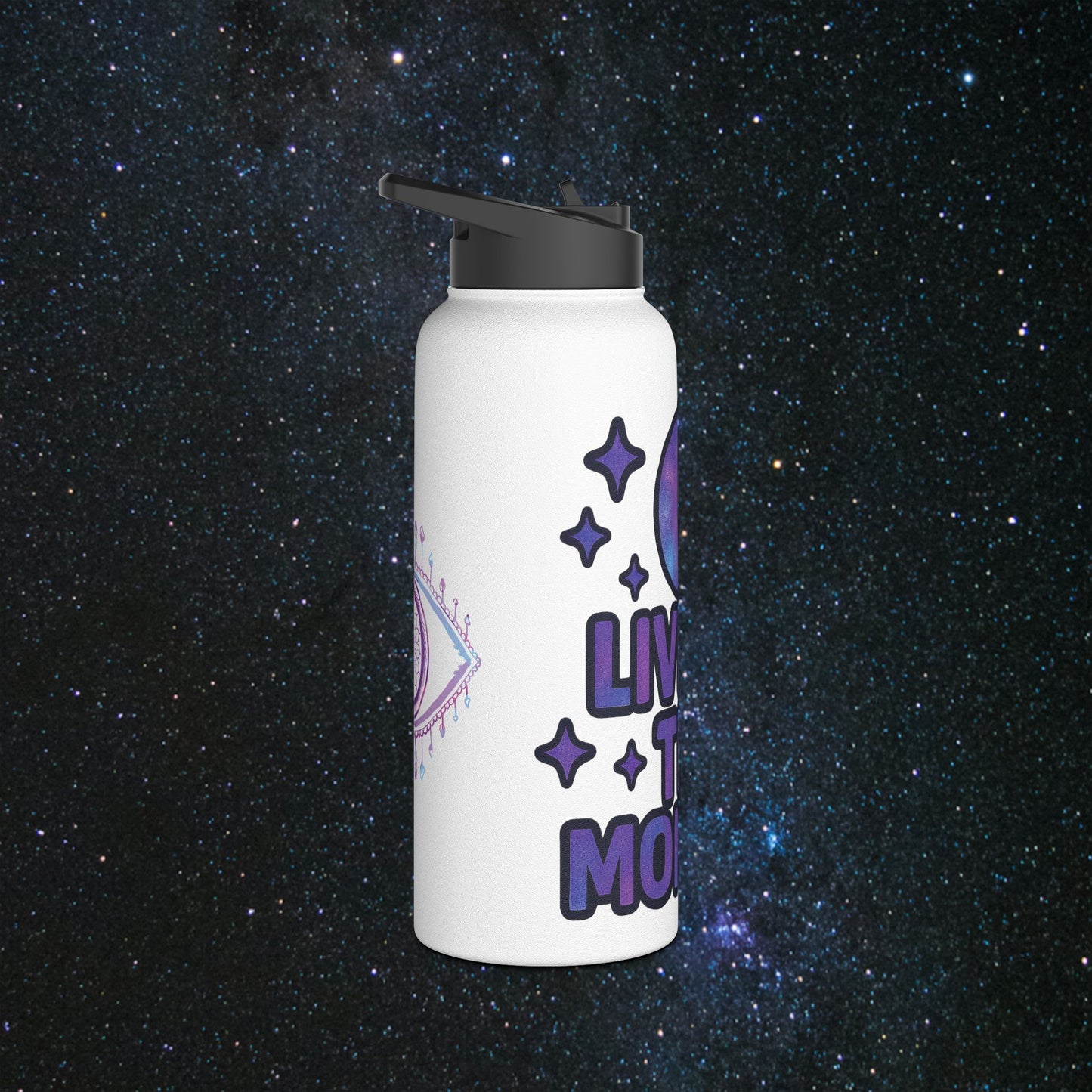 Live In The Moment Stainless Steel Water Bottle