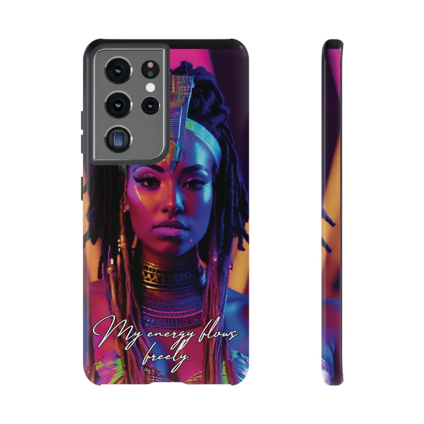 'Neon Goddess' Everflow Luminex Phone Case