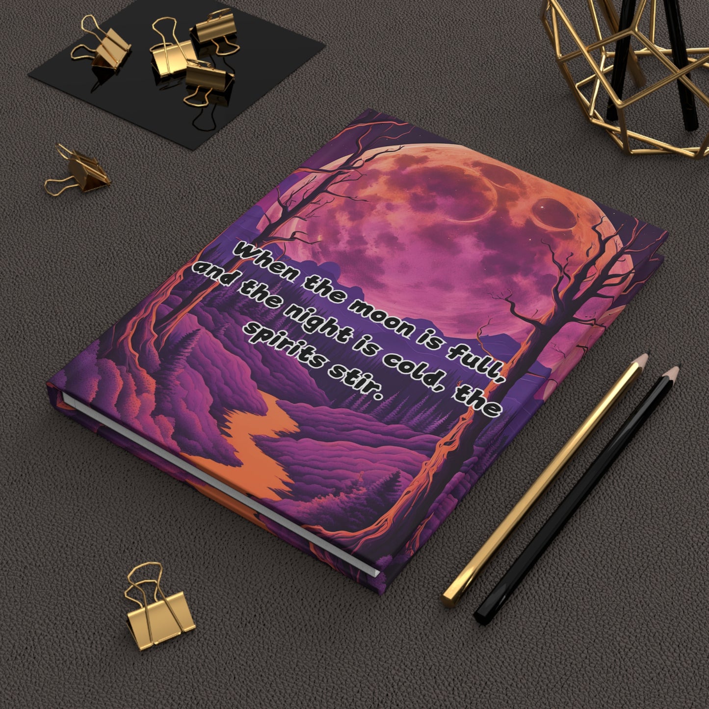 Full Moon Whispers Hardcover Journal