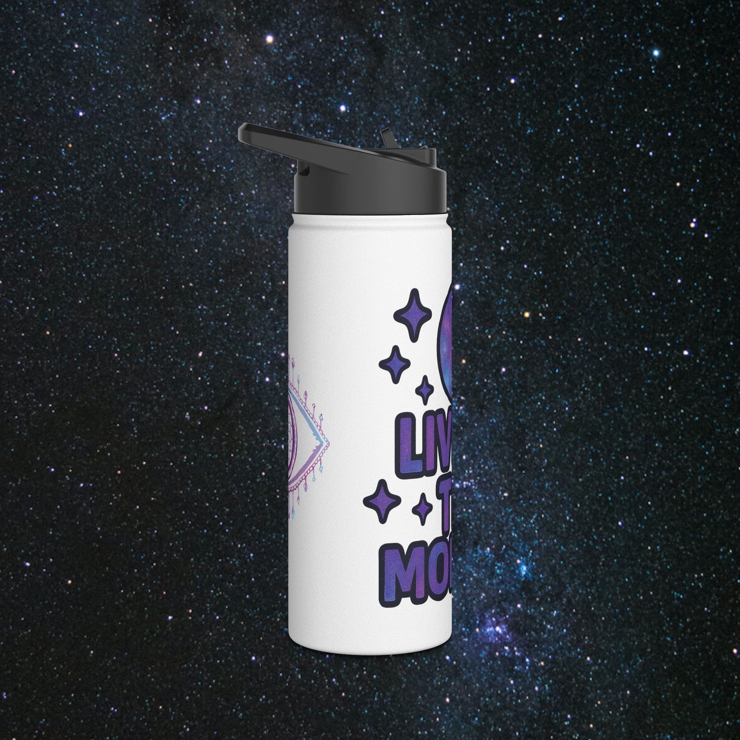 Live In The Moment Stainless Steel Water Bottle