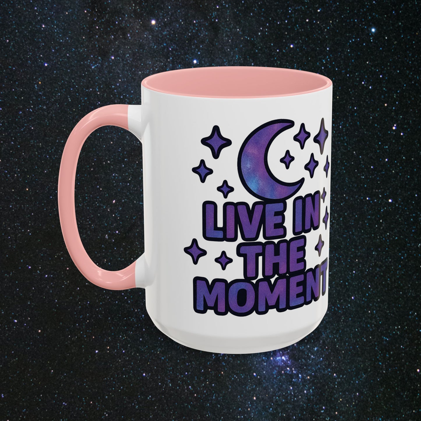 Live In The Moment Accent Coffee Mug