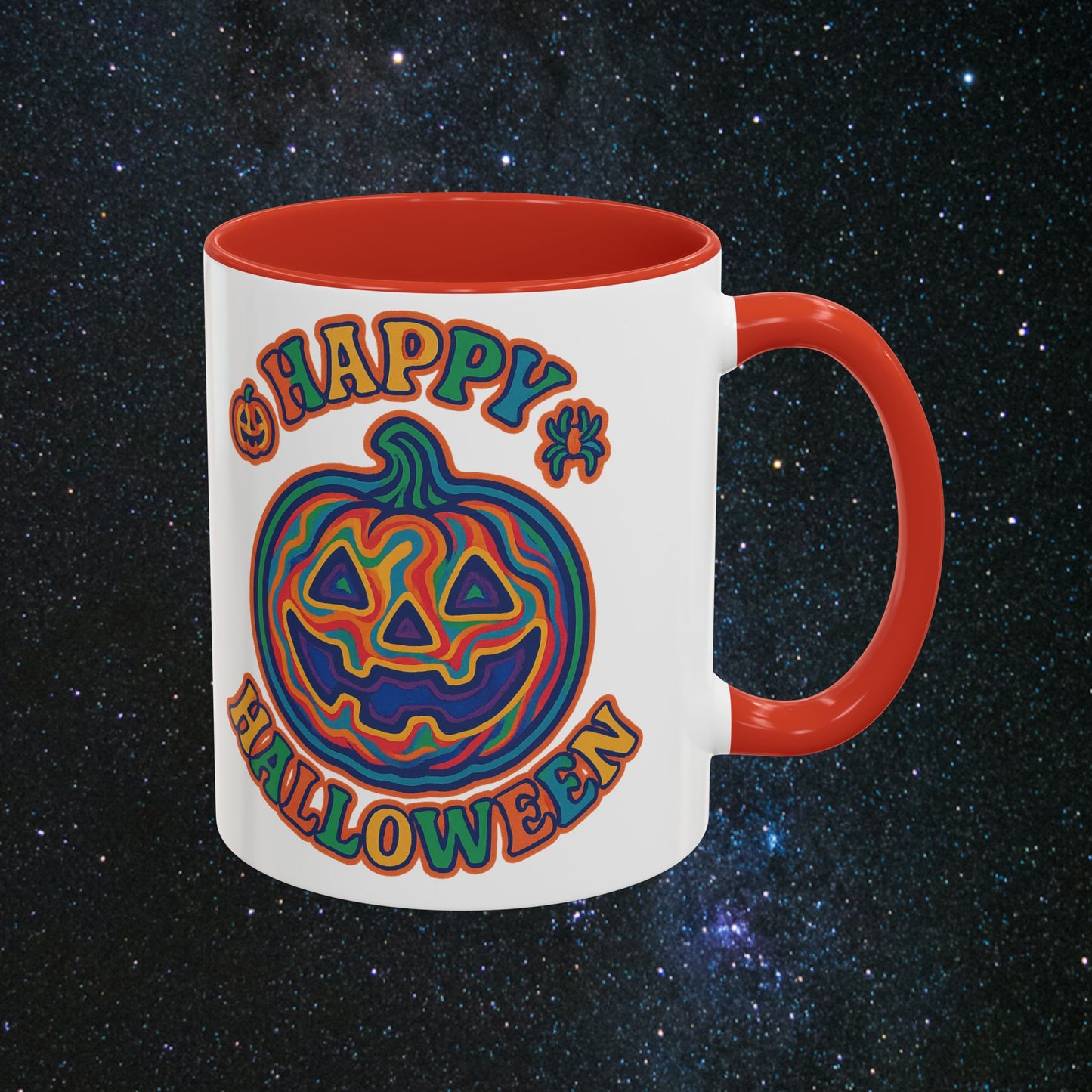 Psychedelic Halloween Accent Coffee Mug