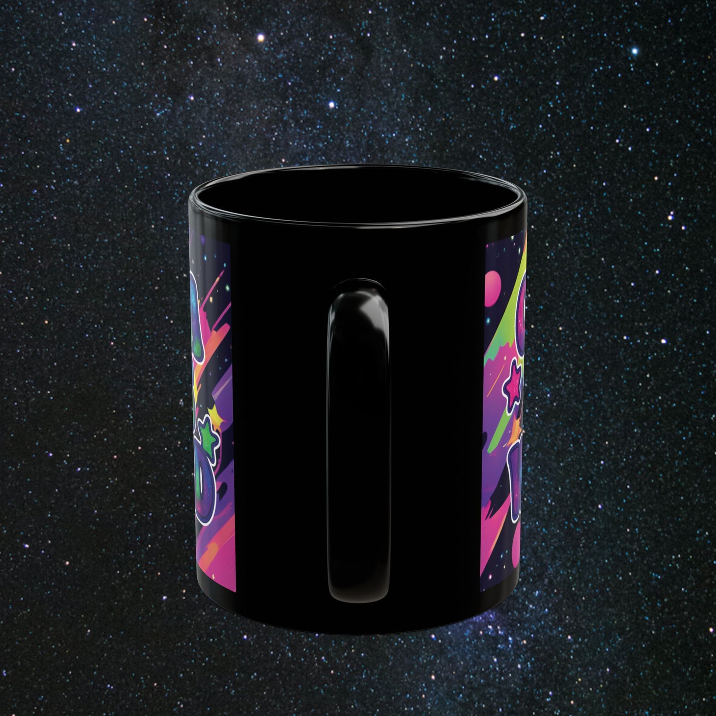 Outta This World Black Mug