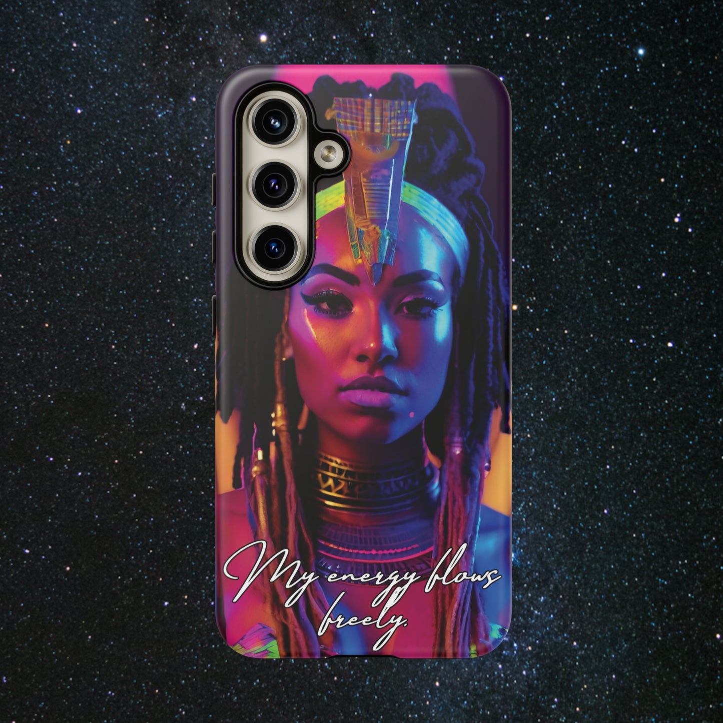 'Neon Goddess' Everflow Luminex Phone Case