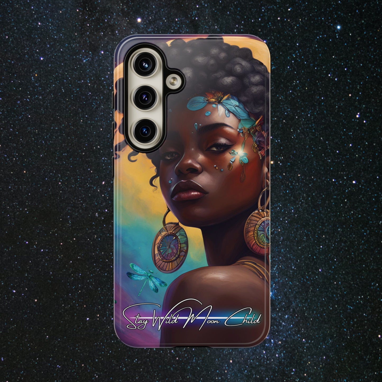 Stay Wild Moon Child - Noir Luminex Phone Case