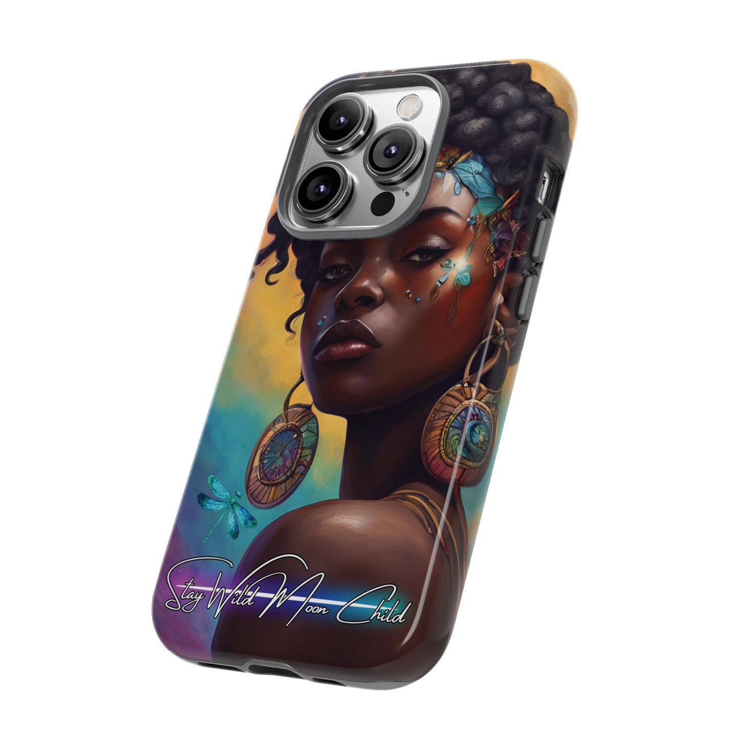 Stay Wild Moon Child - Noir Luminex Phone Case