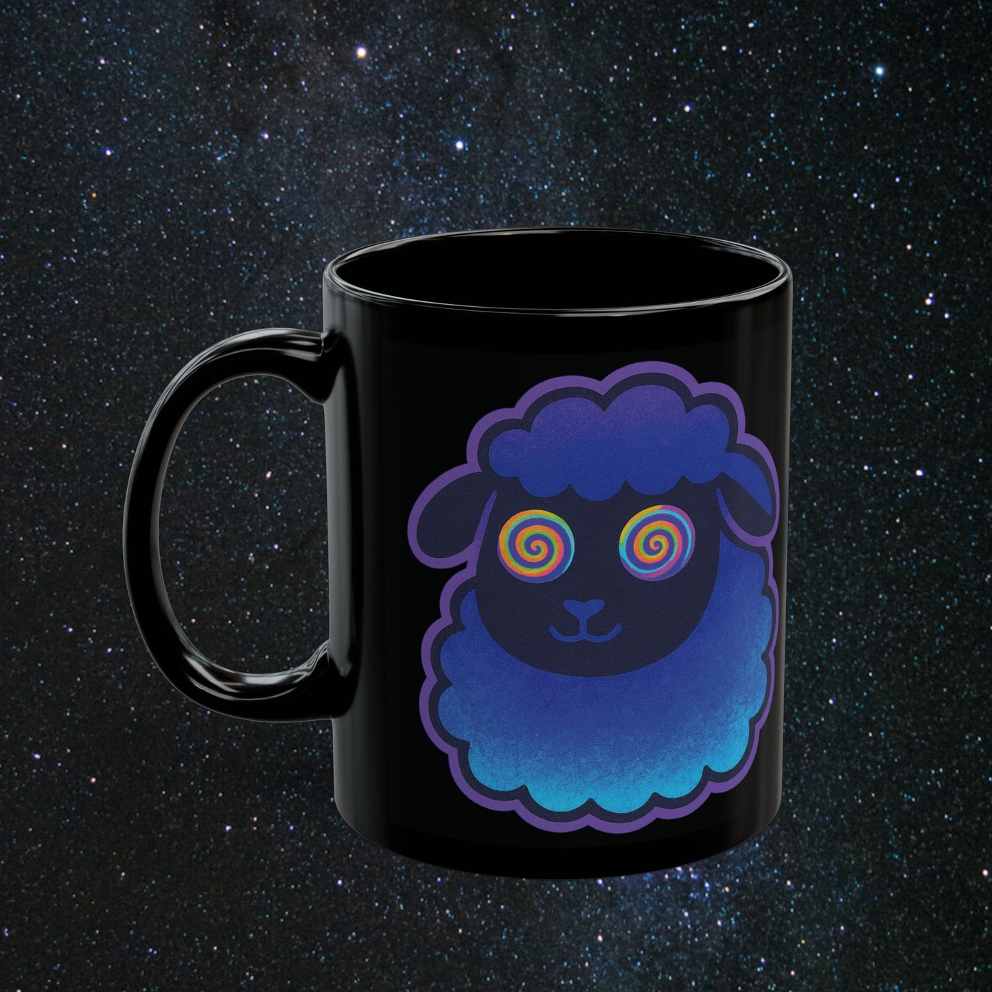 'Black Sheep' Black Mug
