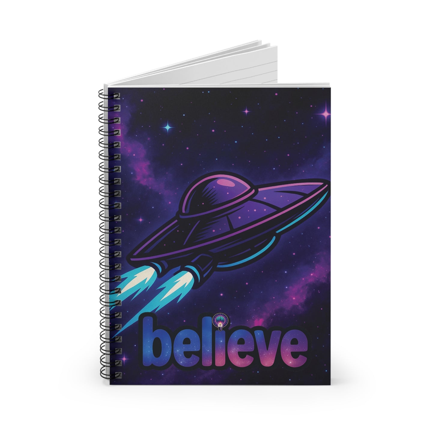 MindLight Believe Spiral Notebook - Ruled Line