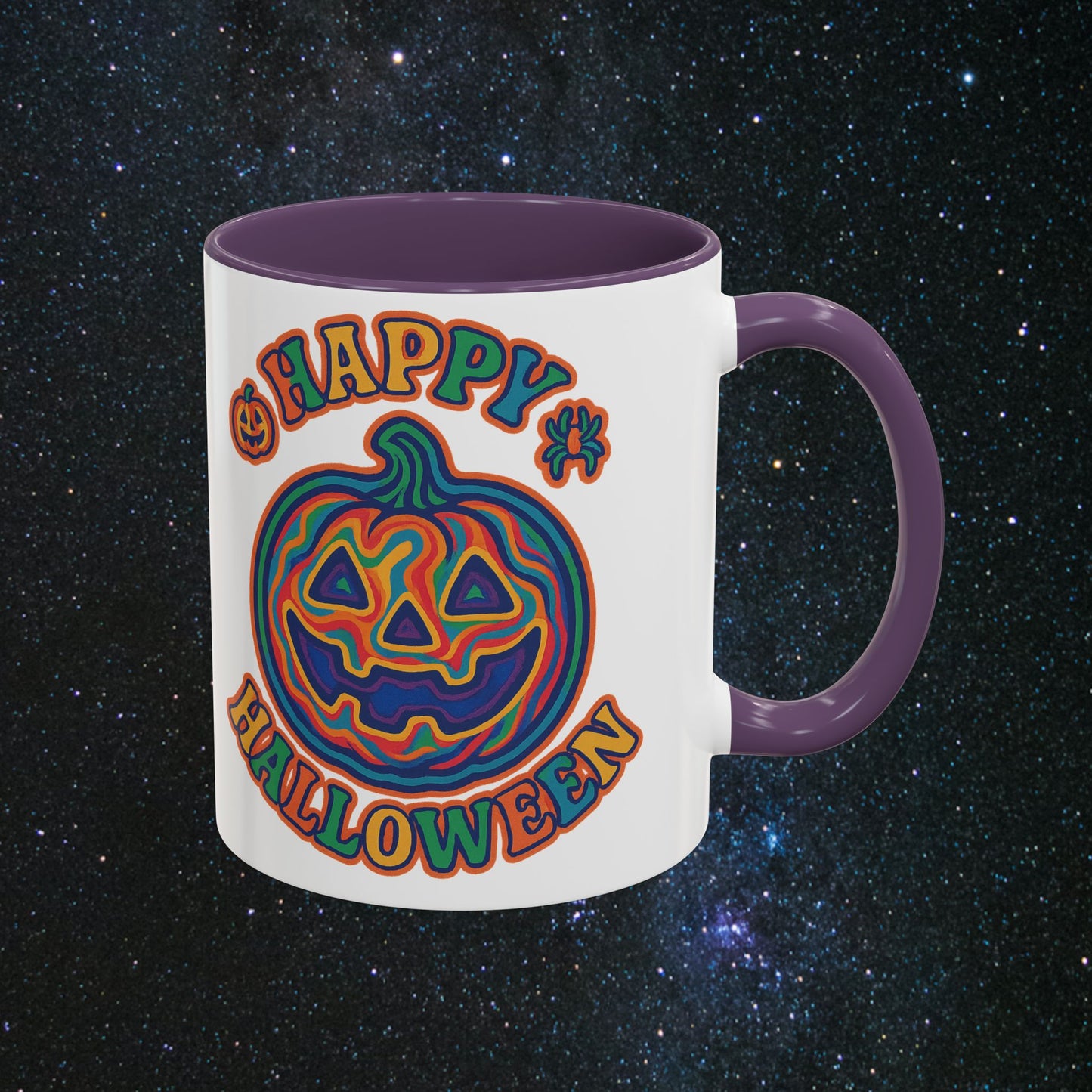 Psychedelic Halloween Accent Coffee Mug