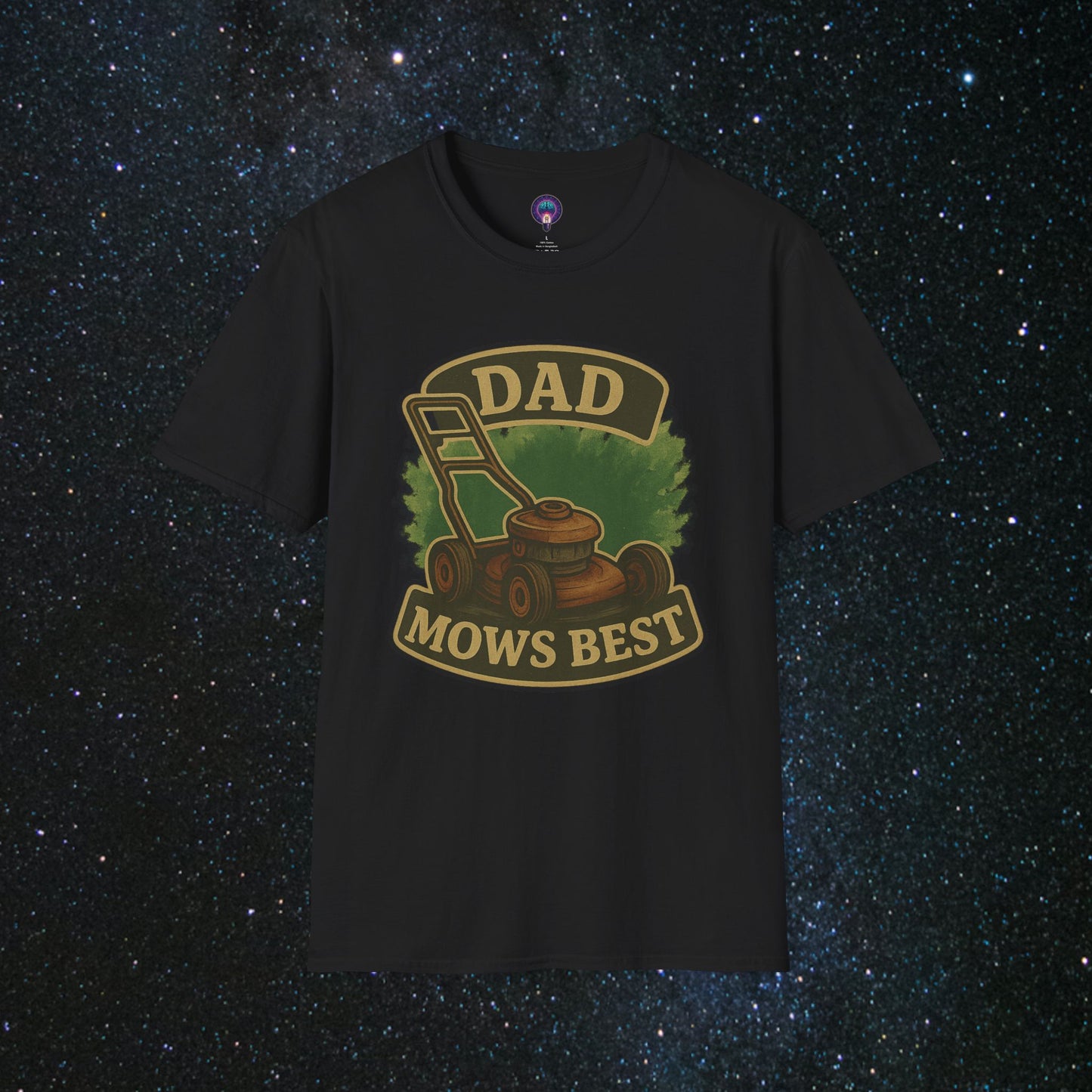 Dad Mows Best Softstyle T-Shirt