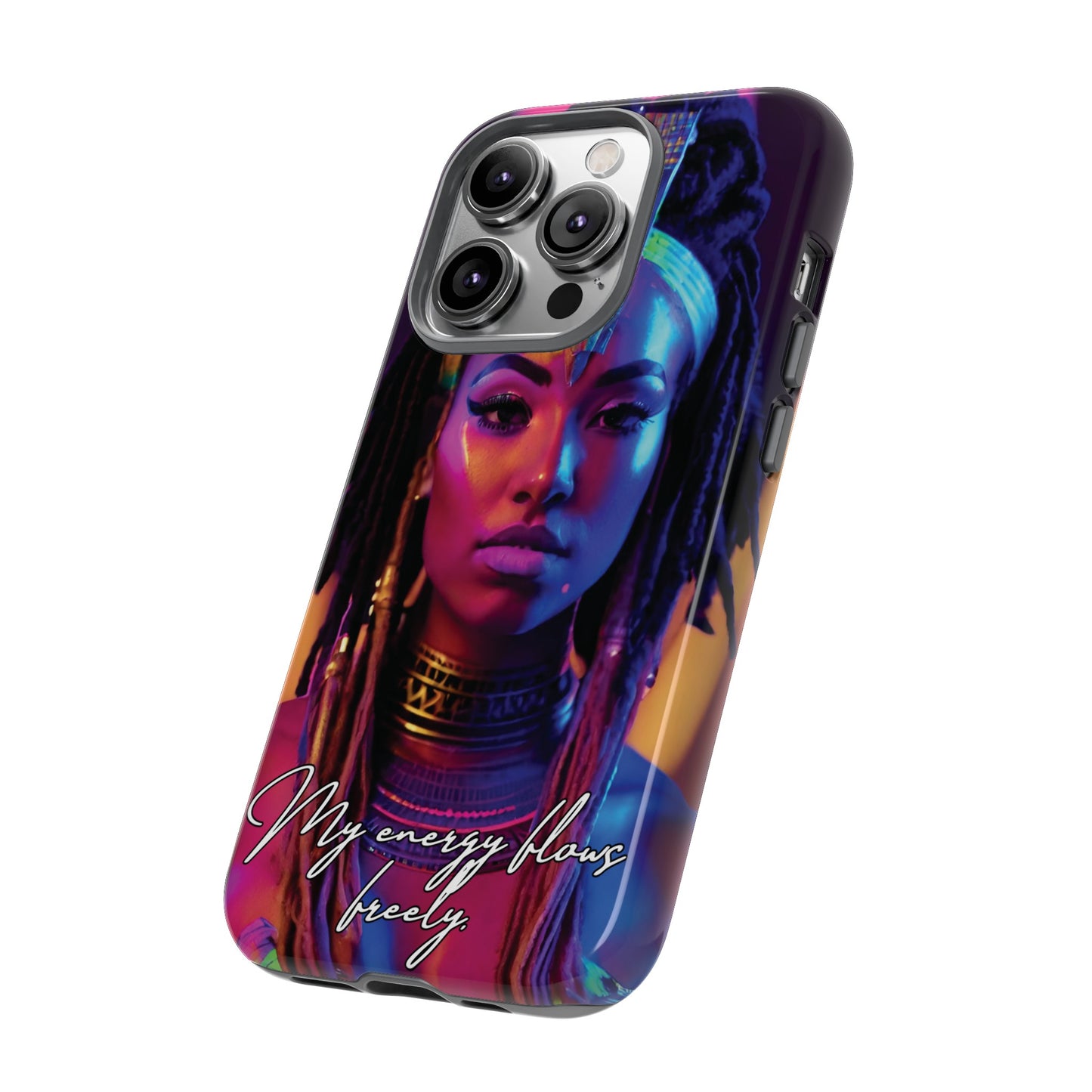 'Neon Goddess' Everflow Luminex Phone Case