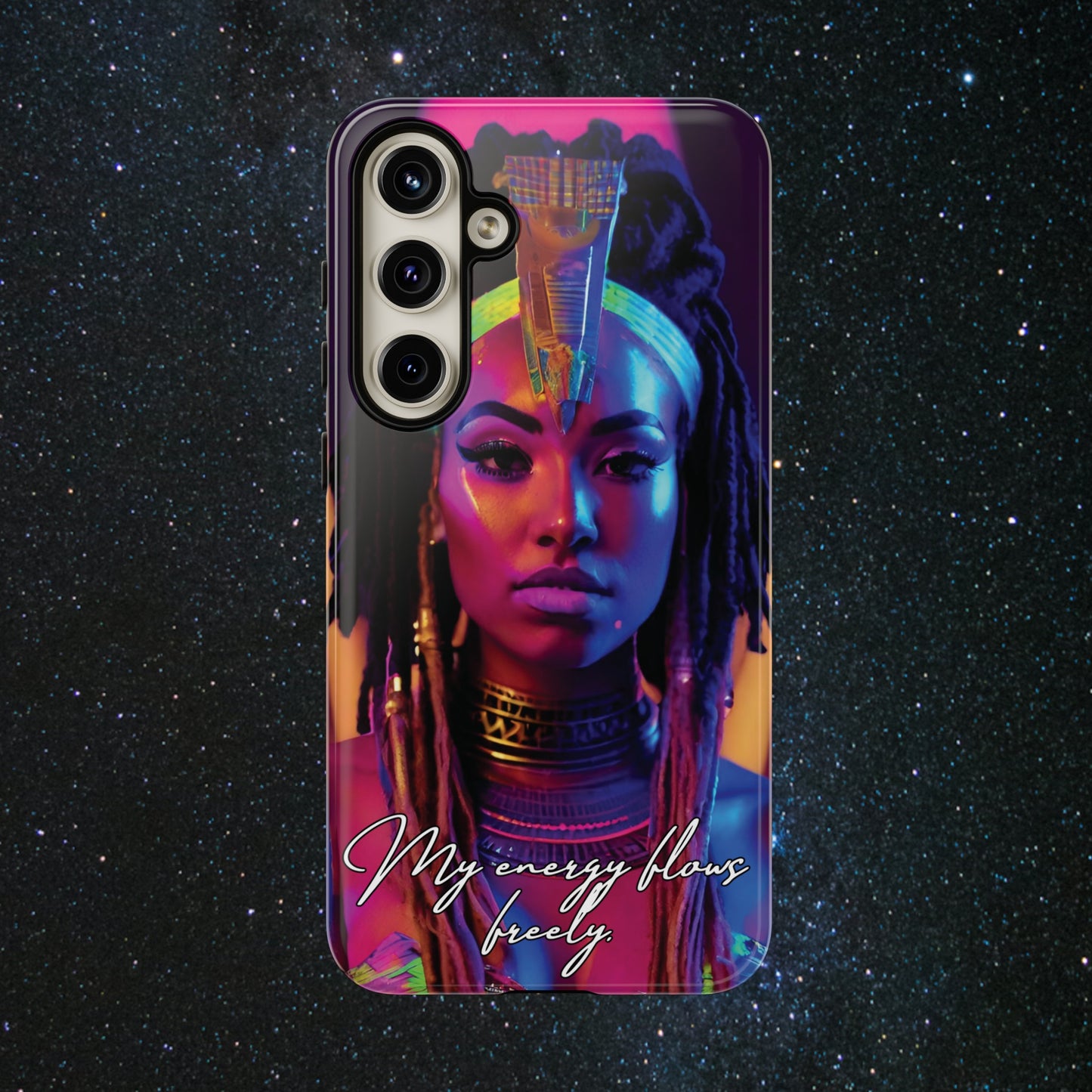 'Neon Goddess' Everflow Luminex Phone Case