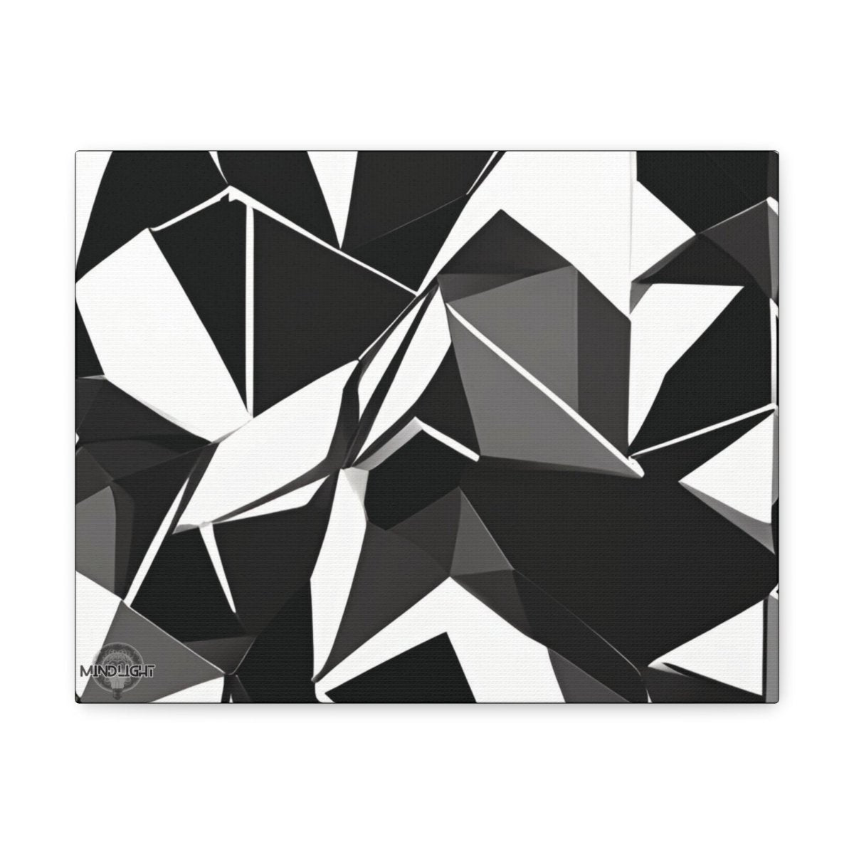 50 Shades Of Black Canvas Gallery Wrap - MindLight Apparel - 50 Shades Of Black Canvas Gallery Wrap - 14″ x 11″ - 1.25" -