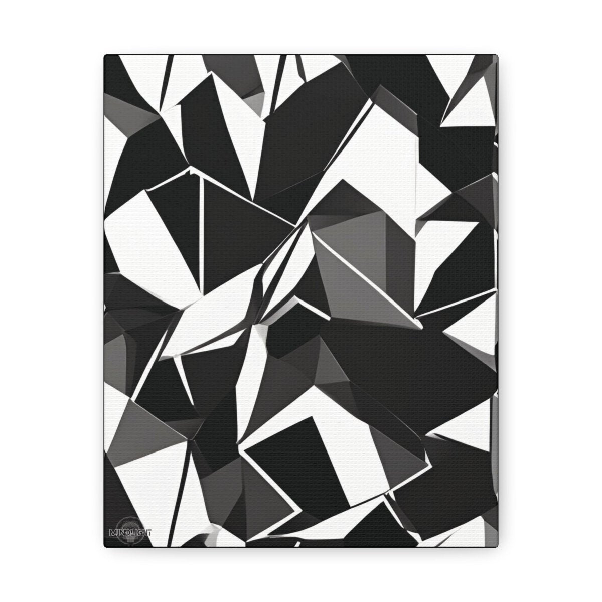 50 Shades Of Black Canvas Gallery Wrap - MindLight Apparel - 50 Shades Of Black Canvas Gallery Wrap - 8″ x 10″ - 1.25" -