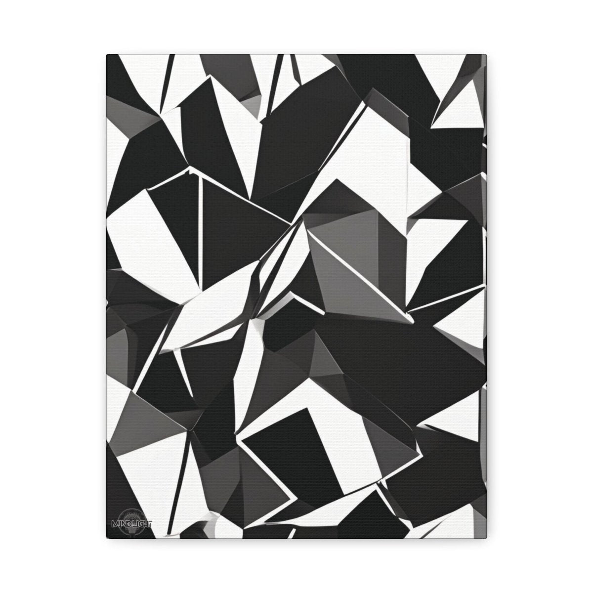 50 Shades Of Black Canvas Gallery Wrap - MindLight Apparel - 50 Shades Of Black Canvas Gallery Wrap - 11″ x 14″ - 1.25" -