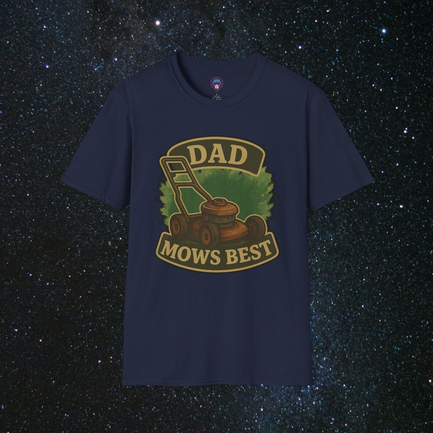 Dad Mows Best Softstyle T-Shirt
