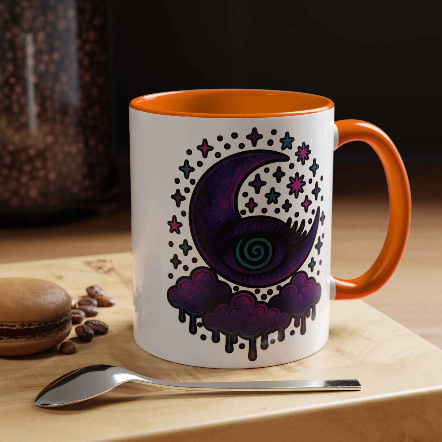 Hypnotic Moon Accent Coffee Mug